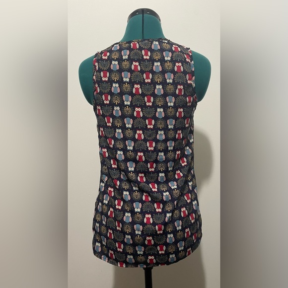 Forever 21 sleeveless owl print blouse - Picture 3 of 7